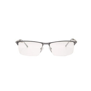 REVEL 35-H11412 RECTANGULAR HALF RIM EYEGLASS FRAMES GRAY 54-16-140